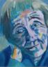 Portrait von Astrid Lindgren, Acryl auf Leinwand 100 x 73, 2014